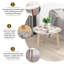 Ensemble de 2 tables basses gigognes Triangle
