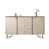 Noyer / beige abricot / argent sélectionné