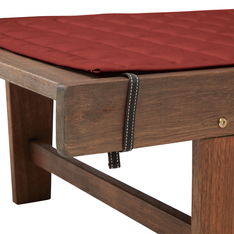 Ayvion Polyester Box Cushion Chaise Lounge Slipcover, 3" H x 26" W x 80" D, Heather Henna