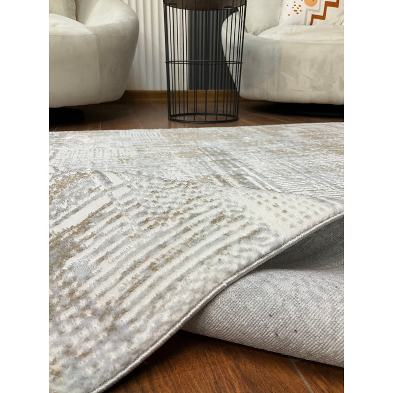 Aundrey Solid Colour Bamboo Slat / Seagrass Area Rug, Rectangle 15' x 10'