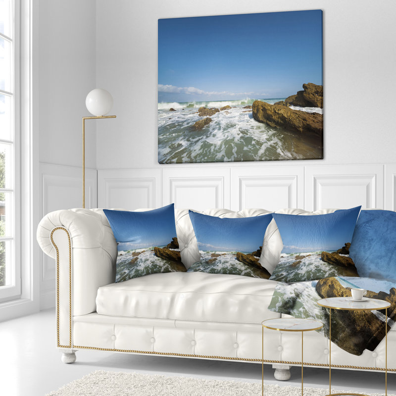 Coussin lombaire avec vagues seascape sea