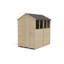 4 ft. W x 6 ft. D Solid Wood Garden Shed