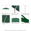 Chaise de plage avec parasol Edwin-76683840
