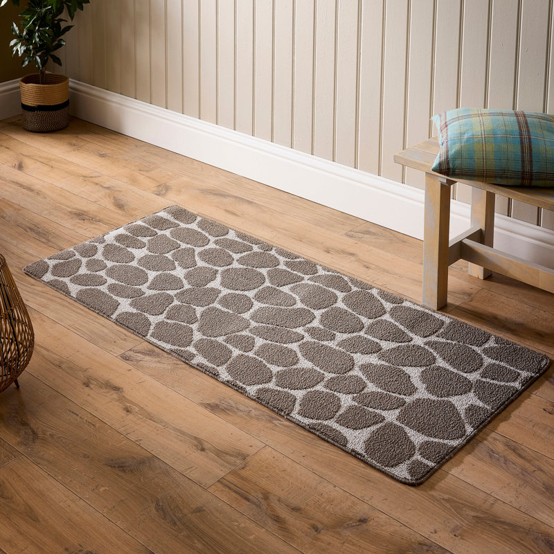My Mat Sculptured Patterned Pebble Rug, Runner 67 x 150cm