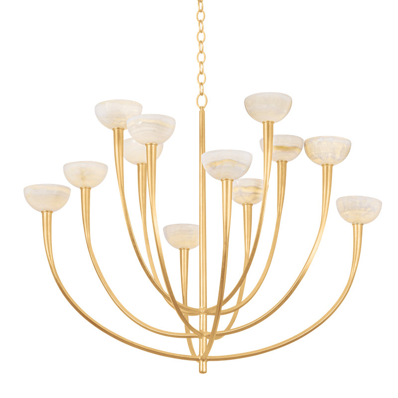 Alsen Pendant, 36.5" H x 45.25" W x 45.25" D, 12 Lights
