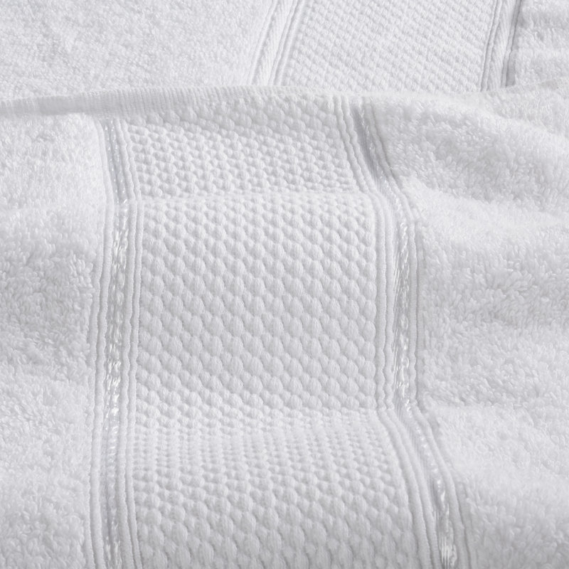 Modern Threads White Cotton SpunLoft Bath Sheet Set 35x66