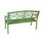 Banc de jardin en métal Verdigris