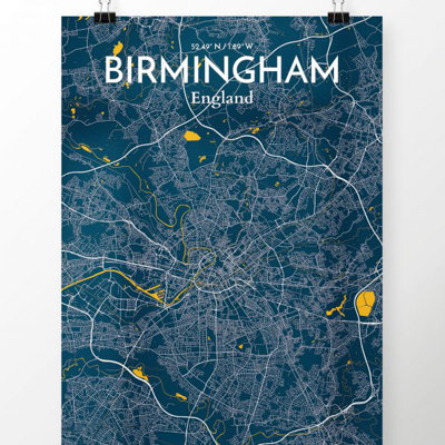 " Birmingham City Map "
