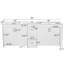 Meuble-lavabo double 84 po, 2 lavabos en céramique et comptoir en quartz, 3 tablettes réglables et 3 tiroirs, poignées-1386107434