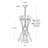Cobra 12 - Light Dimmable Sputnik Modern Linear Chandelier-87294190-87294192