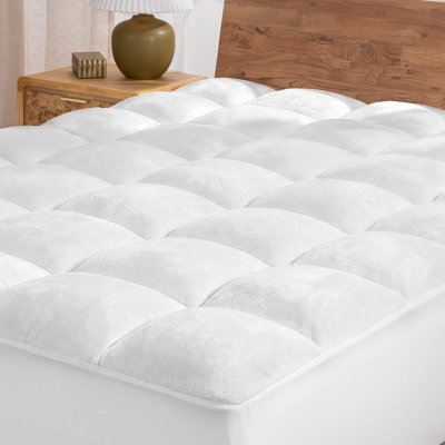 Protège-matelas en duvet synthétique réversible Premium