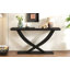 Console Mirod de 57 po avec pieds croisés, fabrication robuste et espace-1323047124