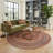 Stylish Round Area Rug, 47.2 x 47.2 inches | 70% Cotton & 30% Polyester, 5 mm Pile Height | Antibacterial, Machine Washable, 3D Digital Print | Durable & Soft, Perfect for Living Room or Bedroom Decor-1936924058