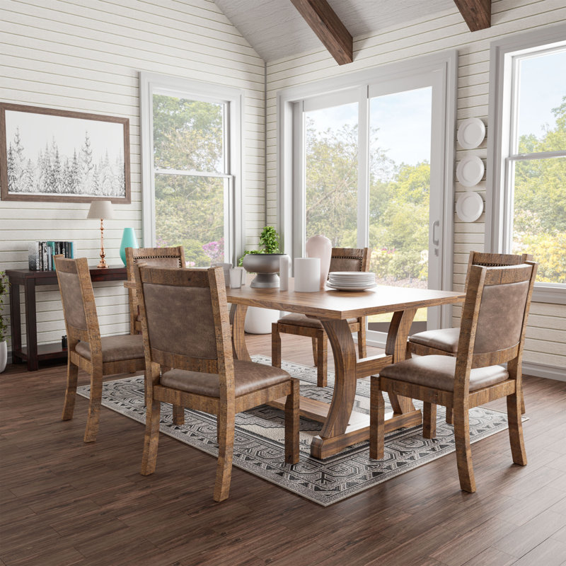 Wilfred Wood 7-Piece Dining Table Set
