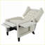 Fauteuil inclinable inclinable moderne avec table d'appoint pliable Ports USB | Polyester beige-806909617