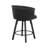 Swivel Upholstered Counter Stool With Metal Frame-1906160425