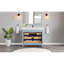 42" Cadet Finish Solid Wood Sink Vanity  With 1' Artificial Stone Top-1571725720