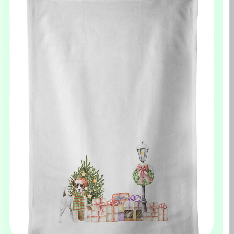 Wonderland Tricolor Terrier Kitchen & Bath Towel Set - 2 Pack