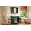 Meuble-lavabo avec miroir, 3 tiroirs et 2 portes à fermeture douce pour lavabo simple de rangement 4-567614416