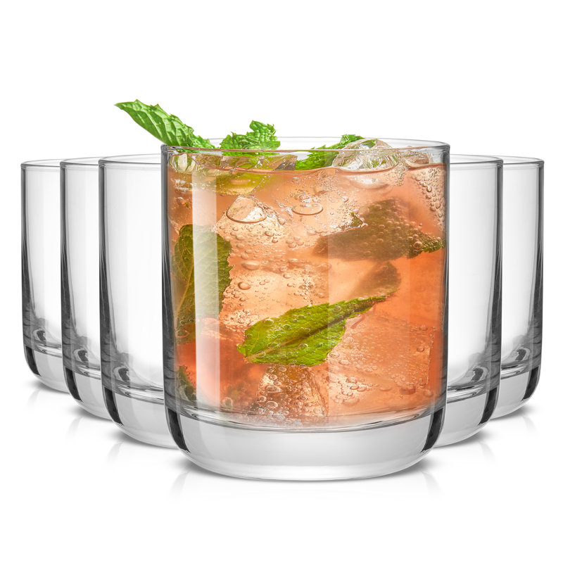 Verres à whisky double à l'ancienne JoyJolt Faye - 10 oz - lot de 6