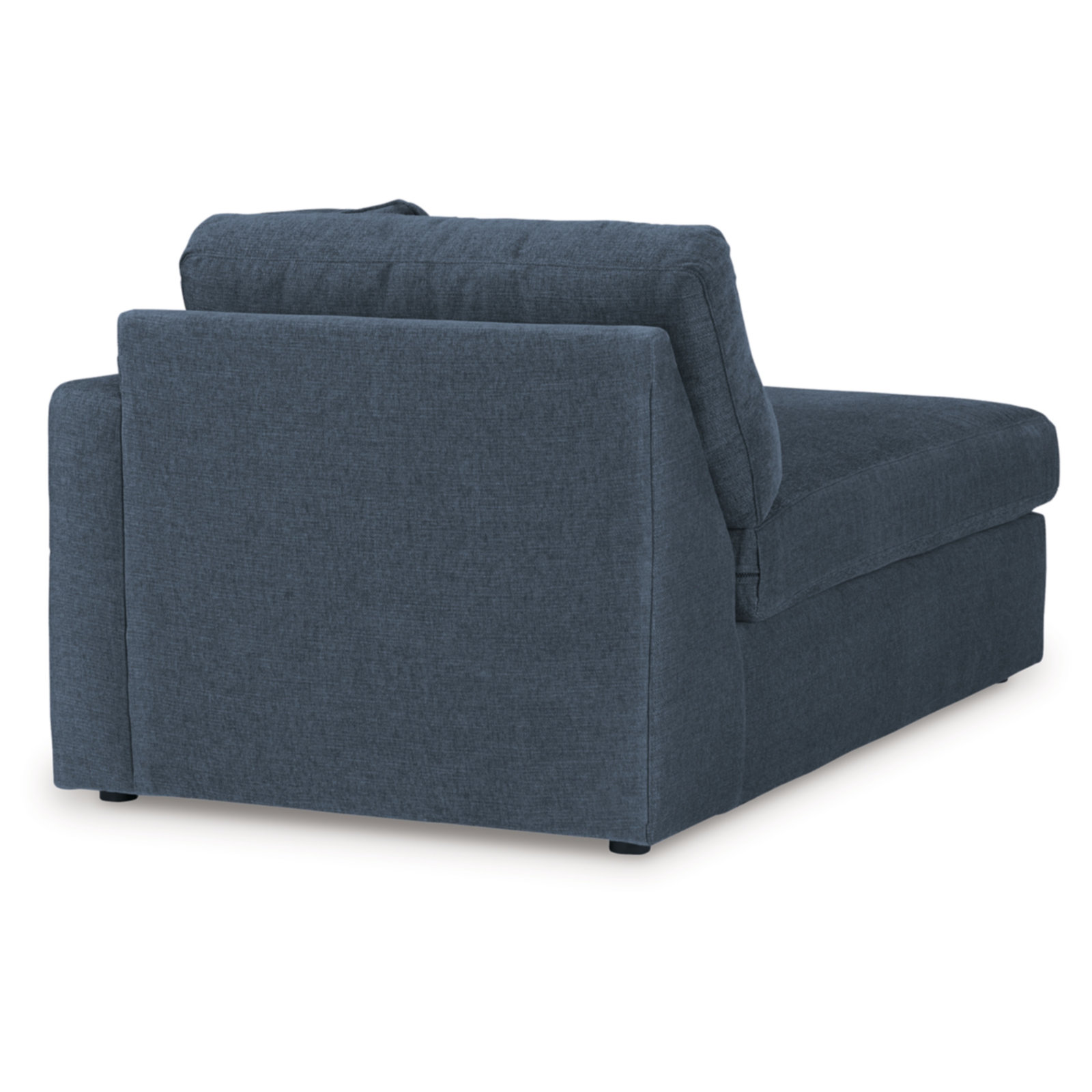 Modular Sectional, Left Hand Facing, 36" H x 140" W x 68"D, Blue Polyester