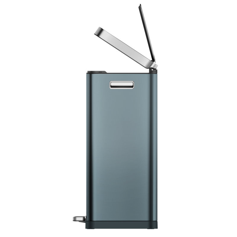 Stainless Steel Step On Multi-Compartment Rubbish & Recycling Bin - 40L