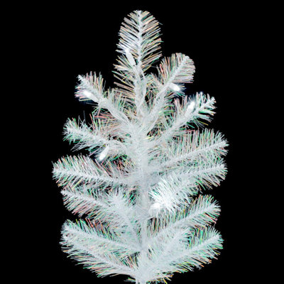 The Holiday Aisle® White Iridescent Spruce Artificial Pre-Lit Christmas Tree