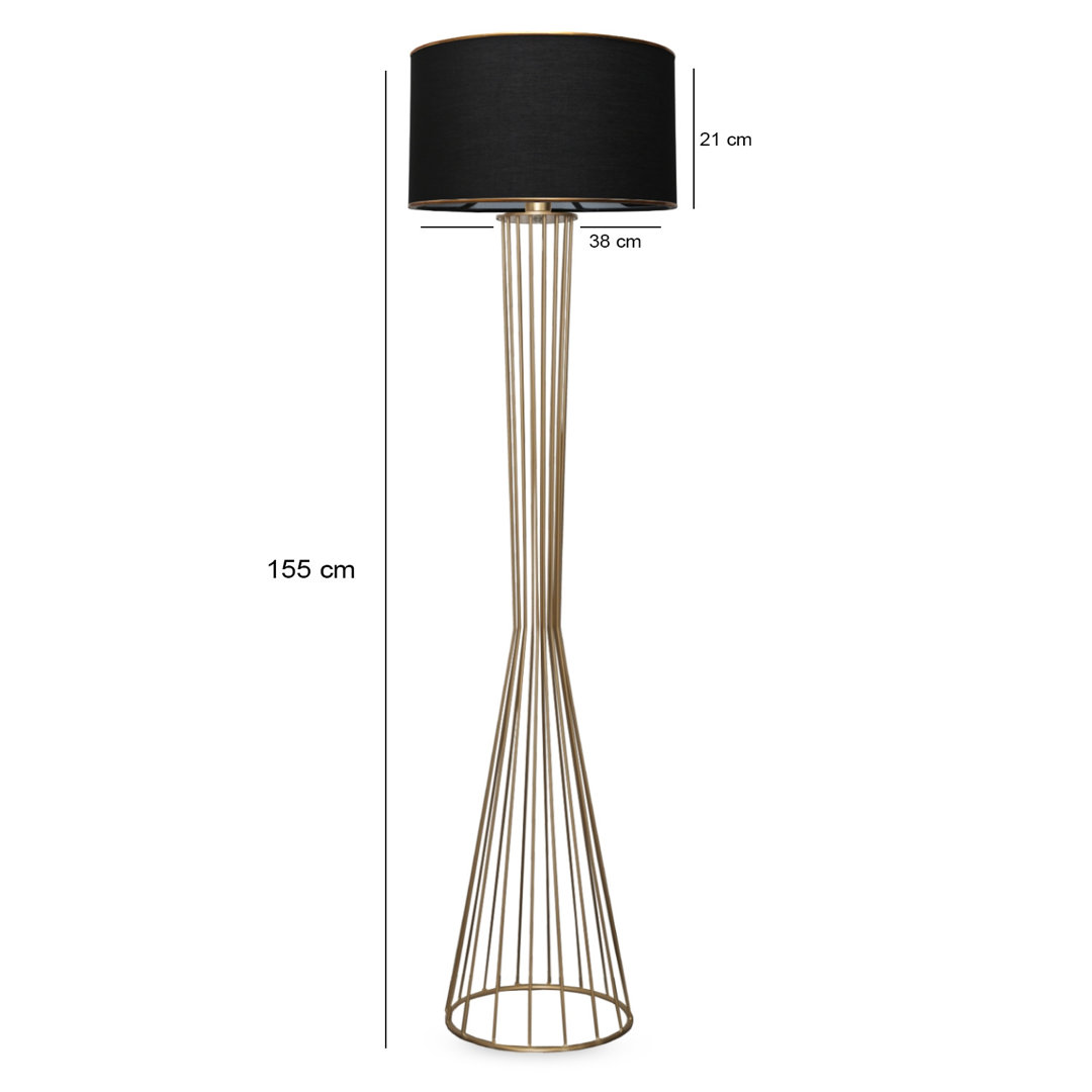 140 cm Stehlampe Sharleen