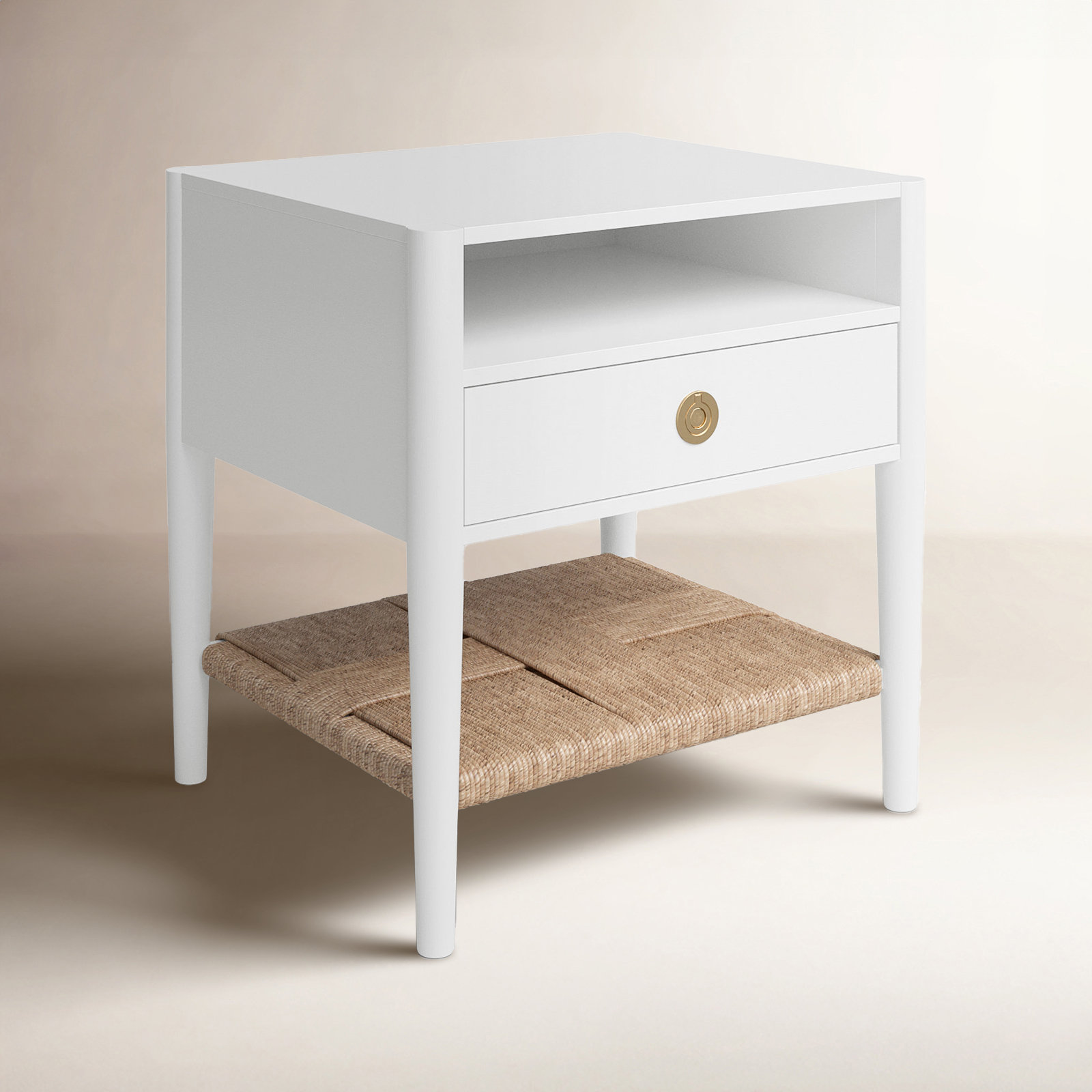 Madeline 1 - Drawer Nightstand, White
