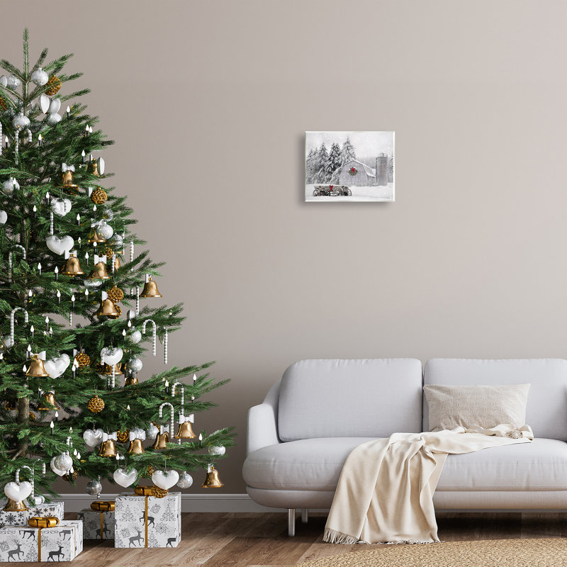 Art mural sur toile de neige enneigé par Lori Deiter