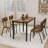 Modern 5-Piece Dining Table Set With 4 Chairs - Perfect For Small Spaces, Easy To Clean-106358397-106358400-106358402