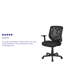 Chaise de bureau pivotante à dossier mi-haut en filet