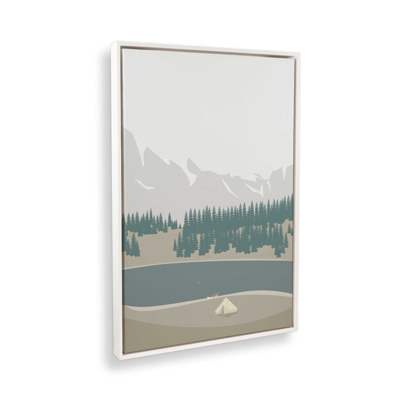 LEJR, impression sur toile, Impression encadrée sans passe-partout, H 18 po x l 12 po, White