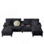Modular Corduroy Sectional Sofa Bed With Storage And Convenient Features, Ideal For Living Room, Apartment Or Lounge-1617932654