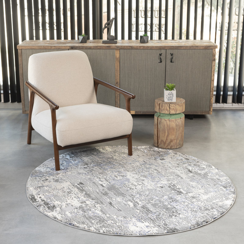 Jovanne Abstract Indoor Rug, Round 7'10"