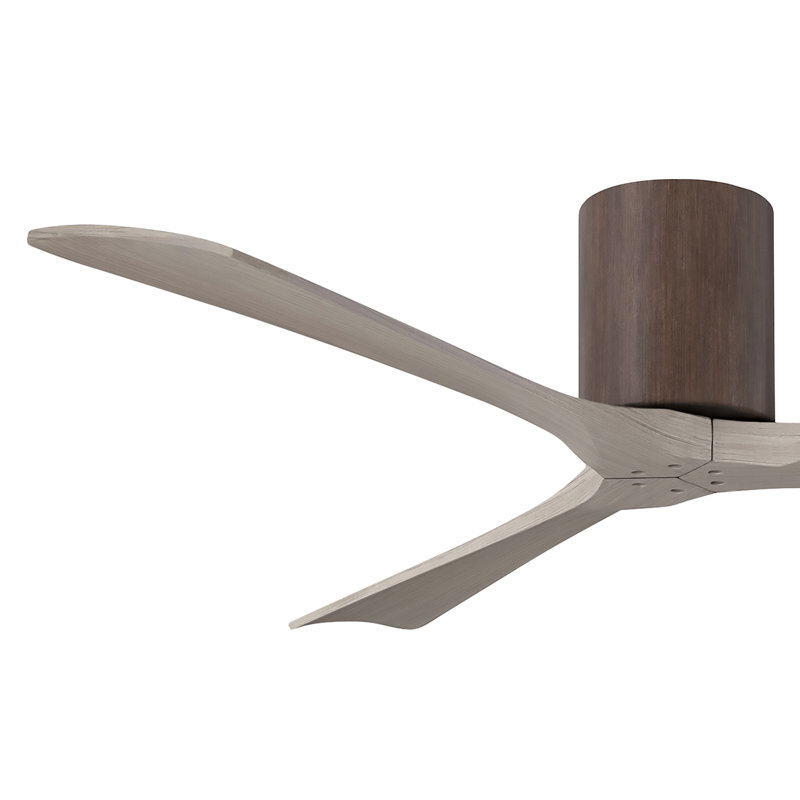 Ventilateur de plafond à 3 pales Olivier, Noyer, Ton bois de frêne gris, 72"