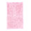 Tapis à poils longs rose en coton