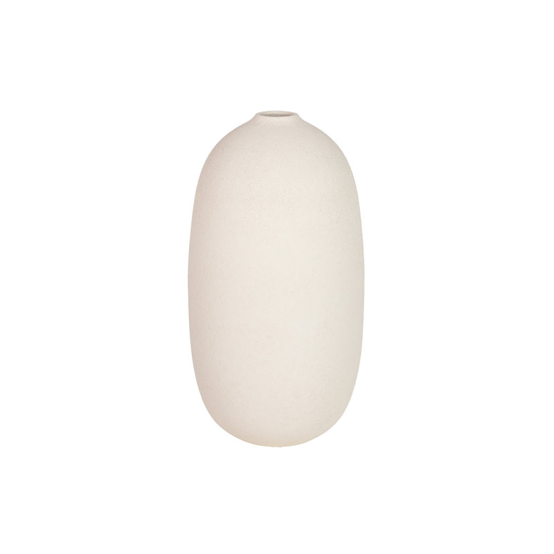 Ceramic / Porcelain Table Vase, Beige, 40cm H x 21cm W x 21cm D