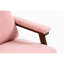 Chaise berçante d'appoint Mid-Century moderne avec structure en bois, rembourrée pour le confort du salon et de la chambre à coucher-133754807