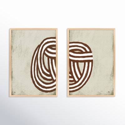 Knotting Set Of 2 By Studio M - Framed Wall Art