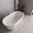 54" Streamline Soaking Freestanding Tub With Internal Drain-108964844
