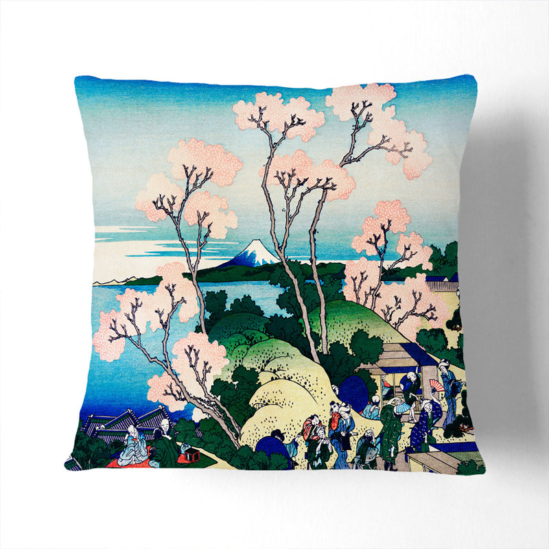 Floral Square Throw Cushion, 55cm H x 55cm W x 20cm D