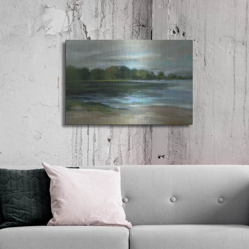 «Lake Af après-midi» par Silvia Vassileva, H 24 po x l 36 po