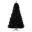 Sapin de Noël artificiel non éclairé avec branches réalistes et 1346 pointes, style Halloween