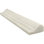12" x 2" Polished Marble Chair Rail Tile Trim in White