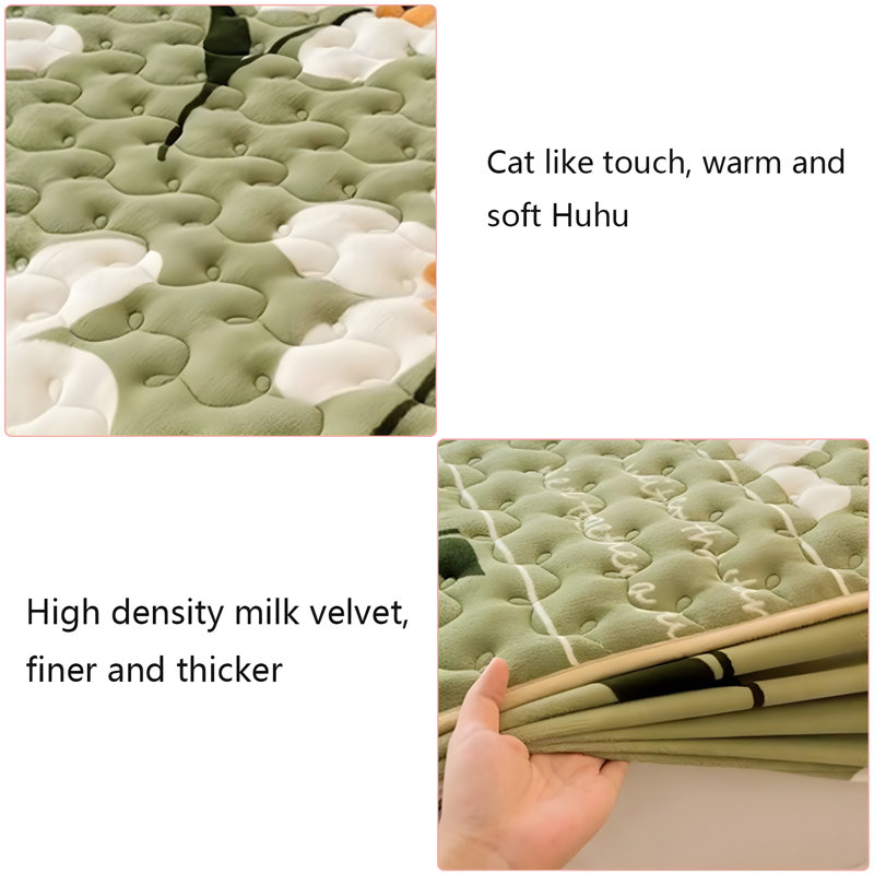 Milk Velvet Flower Fitted Sheet