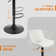 Adjustable Swivel Barstools with Backs