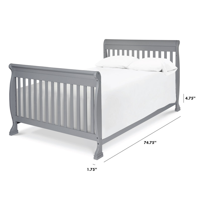 Ensemble de rails de conversion pour lit simple / double, Gris