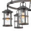 Lustre d'extérieur en aluminium 6 lumières Lakehouse