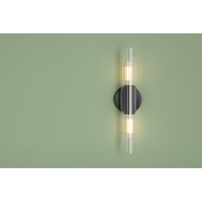 Anston 2 Light Glass Dimmable Armed Sconce